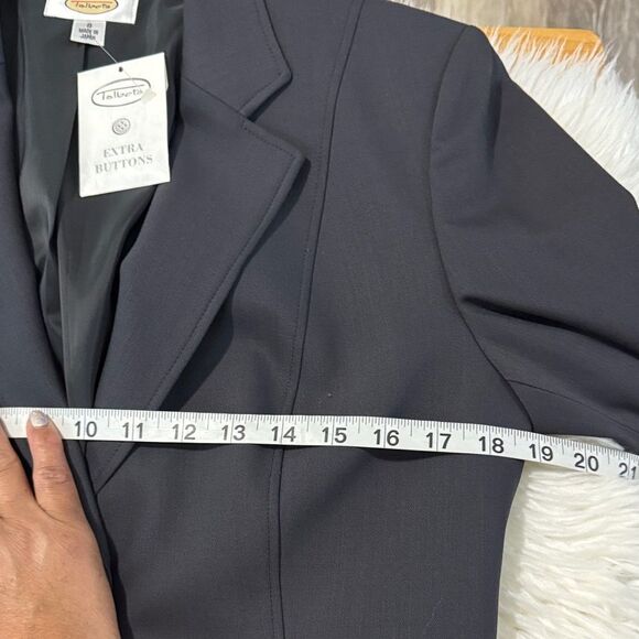 Talbots Dark Grey Two-Piece Suit Set Size 8 NWT - Picture 5 of 12
